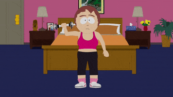 work out sharon marsh GIF by South Park 