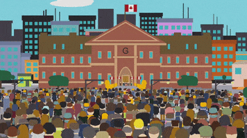 canada crowd GIF by South Park 