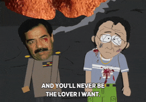 saddam hussein lava GIF by South Park 