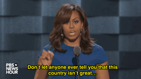 Michelle Obama Speech GIF by Election 2016 - Find & Share on GIPHY
