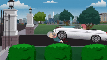 run over car GIF by South Park 