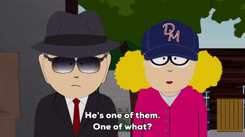 confused yellow hair GIF by South Park 