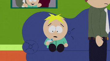butters stotch look GIF by South Park 