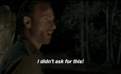 Giphy - i didnt ask for this the walking dead GIF