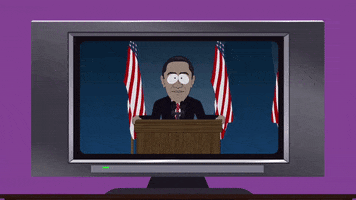 barack obama podium GIF by South Park 