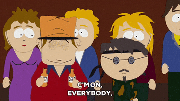 group checking GIF by South Park 
