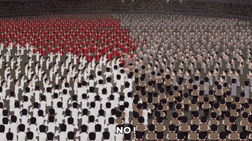 unidentifiable mass of people GIF by South Park 