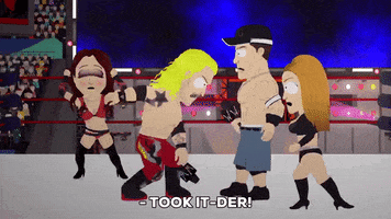wrestling fighting GIF by South Park 