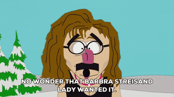 wondering barbra streisand GIF by South Park 