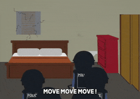 police moving in GIF by South Park 
