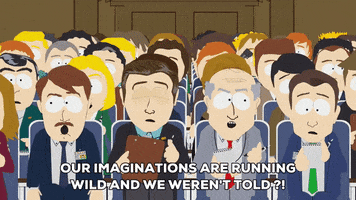 running wild panic GIF by South Park 