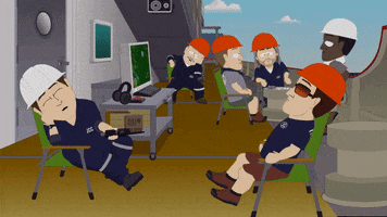 hard hats sleeping GIF by South Park 