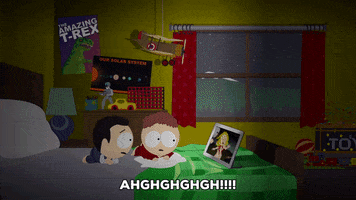 scared halloween GIF by South Park 