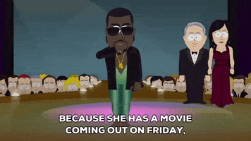 happy kanye west GIF by South Park 