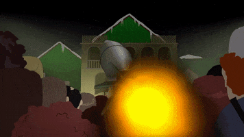 explosion rocket GIF by South Park 