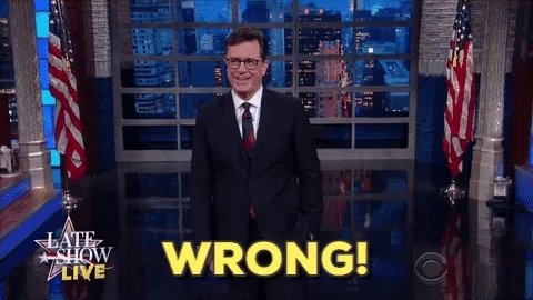 wrong election 2016 GIF by The Late Show With Stephen Colbert