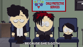 baby goth GIF by South Park 