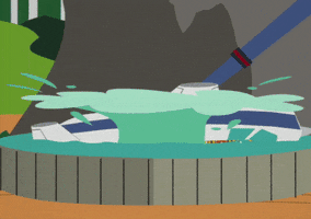 pool landing GIF by South Park 