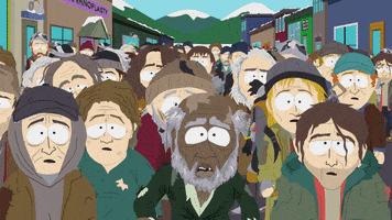 crowd begging GIF by South Park 