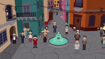 fountain waving GIF by South Park 