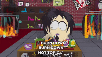 fire depression GIF by South Park 