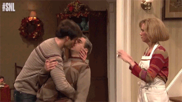 Bill Hader Kiss GIF by Saturday Night Live