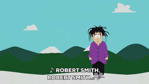 Robert Smith Singing GIF by South Park - Find & Share on GIPHY