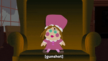shot chair GIF by South Park 