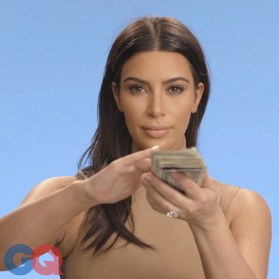 Pay Me Kim Kardashian Gif By Gq - Find &Amp; Share On Giphy
