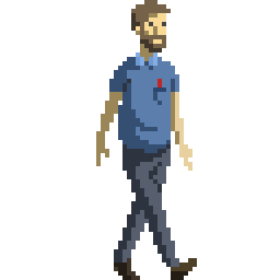 lucasmoraes pixel art walk cycle game animation pixel art animation Sticker