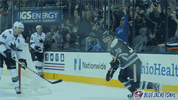 boone jenner yes GIF by Columbus Blue Jackets