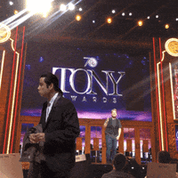 James Corden Confused Travolta GIF by Tony Awards
