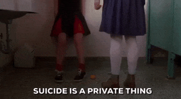 heathers suicide is a private thing GIF