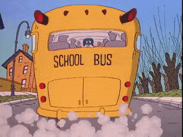 school bus nicksplat GIF