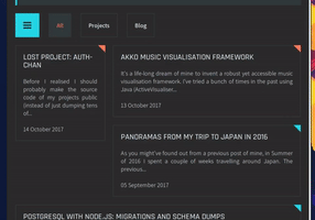 Foxypanda.Me Masonry Animation Web-Design GIF