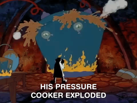 exploding pressure cooker