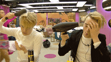 celebrity big brother hair dryer GIF by Big Brother UK