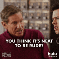 Dont Be Rude Difficult People GIF by HULU