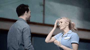 Shy GIF by Waitress The Musical