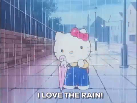 Raining Hello Kitty GIF - Find & Share on GIPHY
