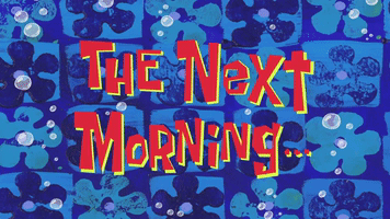 Season 9 The Next Morning GIF by SpongeBob SquarePants