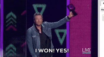 Blake Shelton Win GIF by CMT Music Awards