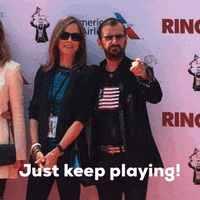 just keep playing ringo starr GIF by Ringo Peace and Love
