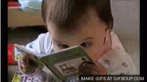 Baby Intense Reading GIF - Find & Share on GIPHY