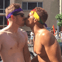 Kissing French Kiss GIF by Capital Pride | Have Pride 365!