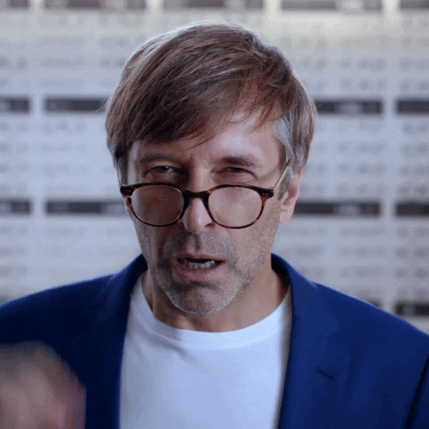 Glasses Reaction GIF by Not So Fast Media