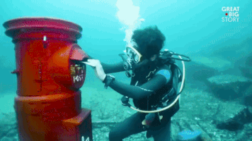Underwater Mailbox GIF