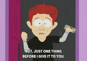 scott tenorman money GIF by South Park 