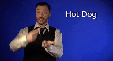 hot dog asl GIF by Sign with Robert