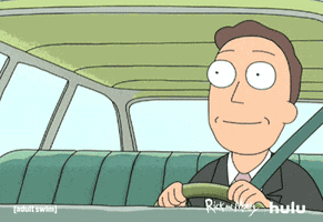 driving rick and morty GIF by HULU